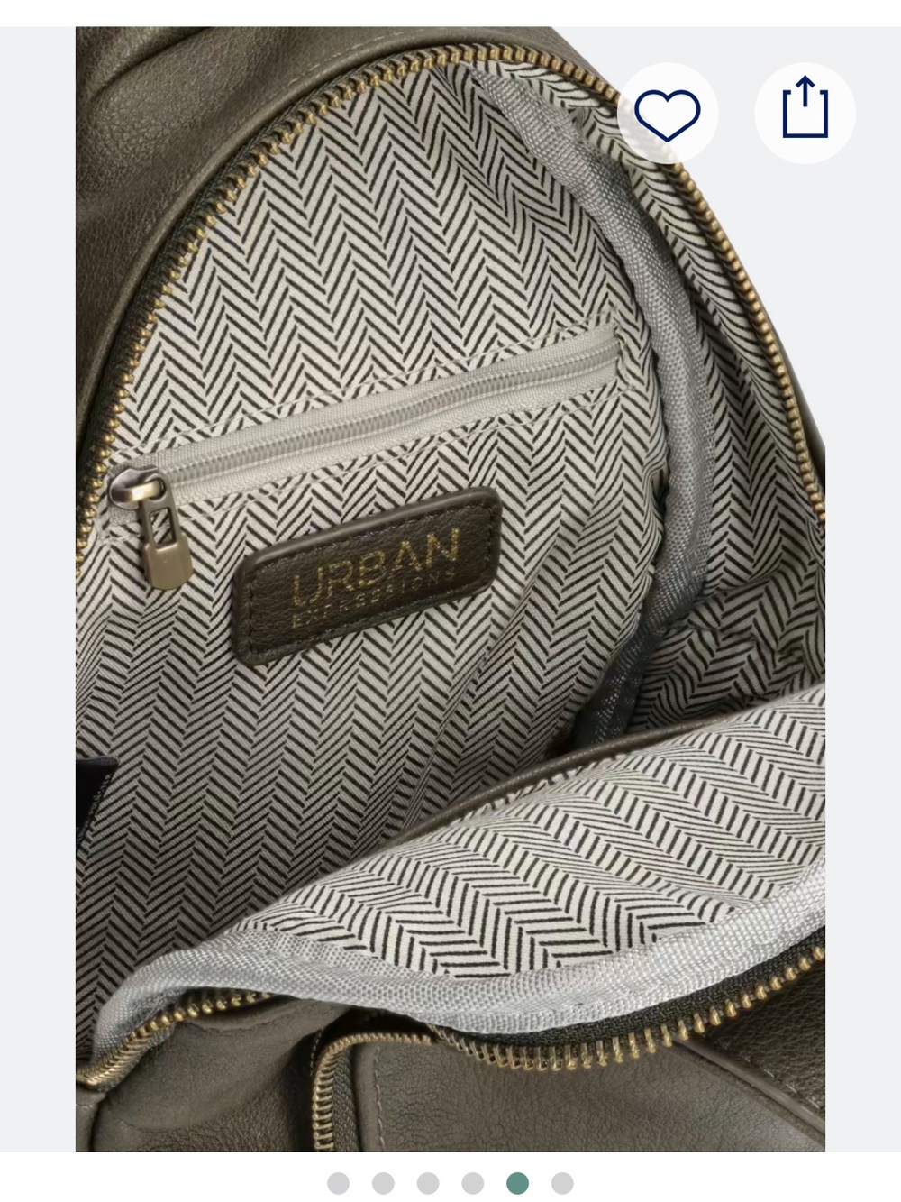 Urban Expressions Olive Green Crossbody Sling Bag - Picture 11 of 11